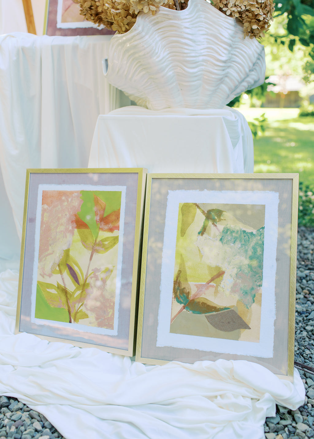 Framed Limelight Studies on Paper Triptych (SET B)