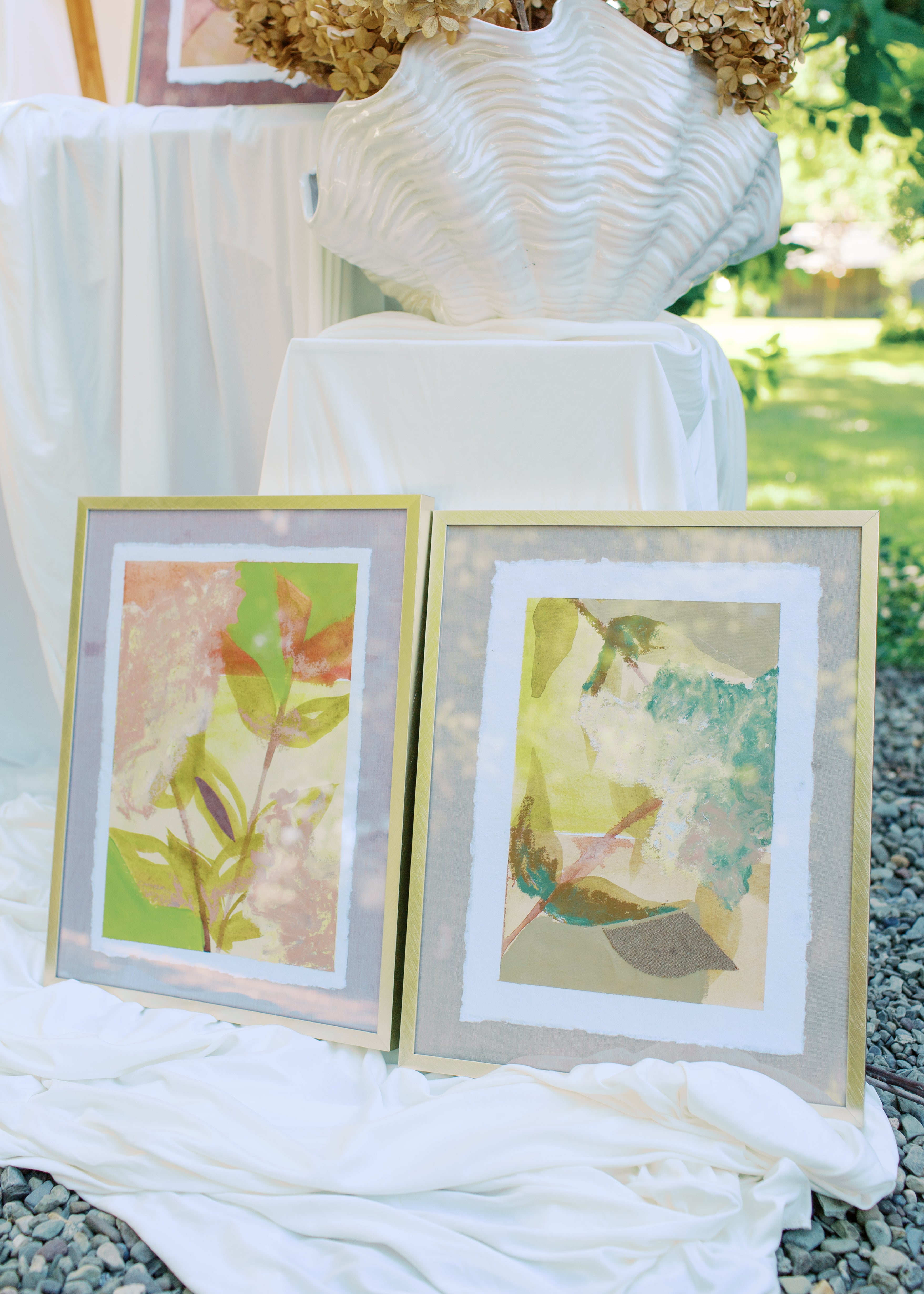 Framed Limelight Studies on Paper Triptych (SET B)